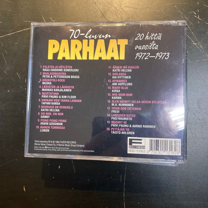 V/A - 70-luvun parhaat 2 (1972-1973) CD (M-/M-)